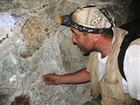 078 geode in una miniera di tormaline verdi landanai Tanzania.JPG